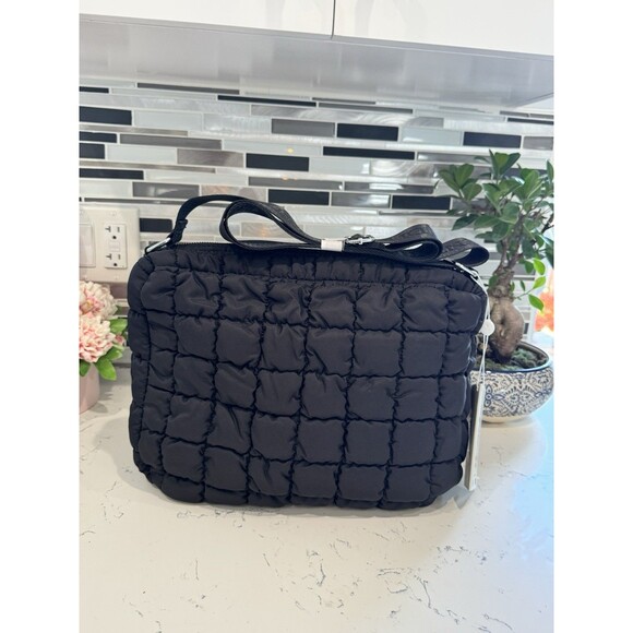 Valentino Orlandi Italian Large Crossbody Bag Silver Hardware & Signature Strap - Picture 5 of 7